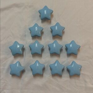 Blue‎ Star Shaped Ceramic Pull Knobs